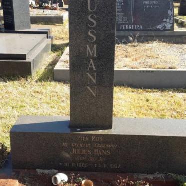 MUSSMANN Julius Hans 1905-1967