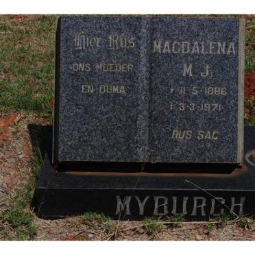 MYBURGH Magdalena M.J. 1886-1971