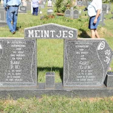 MEINTJES G.J.H. 1929-2001 &amp; P.H. 1936-1999