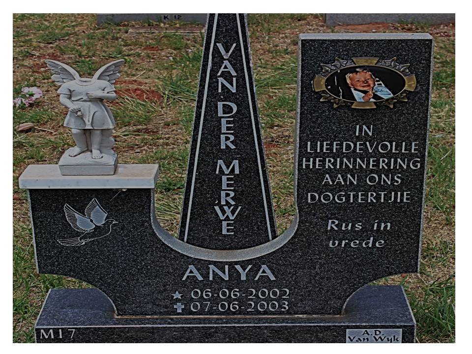 MERWE Anya, van der 2002-2003