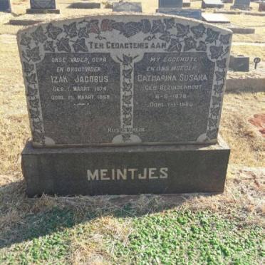MEINTJES Izak Jacobus 1874-1958 &amp; Catharina Susara BEZUIDENHOUT 1878-1950