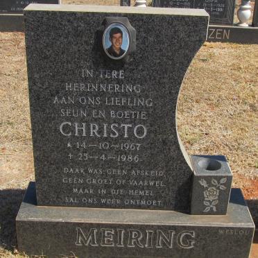 MEIRING Christo 1967-1986