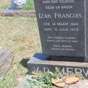 MERWE Izak Francois, v.d. 1946-1972