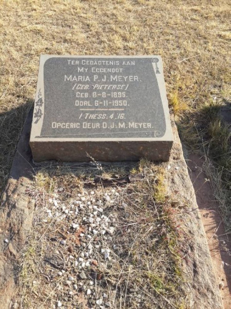 MEYER Maria P.J. nee PIETERSE 1895-1950