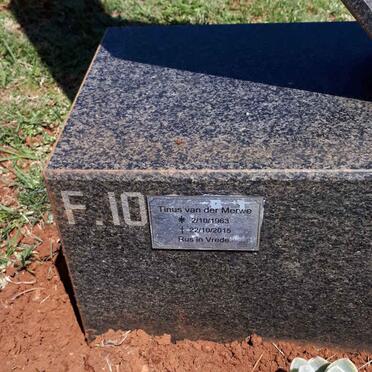 MERTZ Magritha Maria Johanna 1928-1999  ::  VAN DER MERWE Tinus 1963-2015