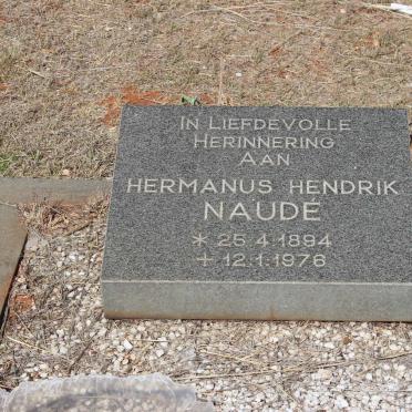 NAUDE Hermanus Hendrik 1894-1976