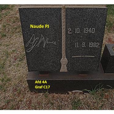 NAUDE P.J. 1940-1982