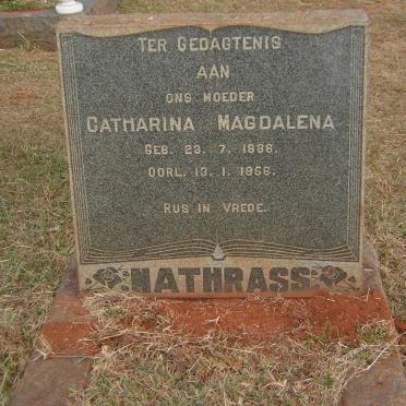 NATHRASS Catharina Magdalena 1886-1956