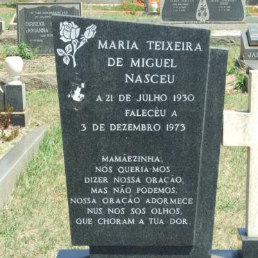 NASCEU Maria Teixeira de Miguel 1930-1973