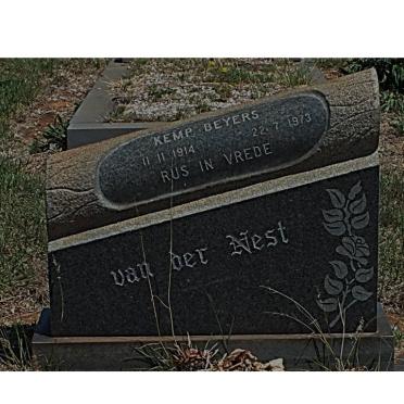 NEST Kemp Beyers, van der 1914-1973