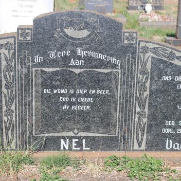 NEL Jan 1881-1973 &amp;  Elsje J. Jacoba 1885-1962