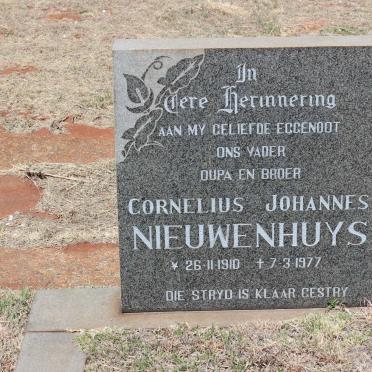 NIEUWENHUYS Cornelius Johannes 1910-1977