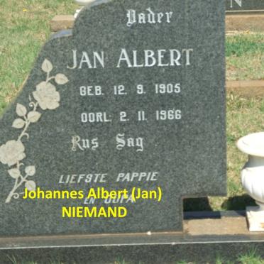 NIEMAND Jan Albert 1905-1966