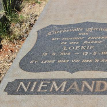 NIEMANDT Loekie 1914-1962