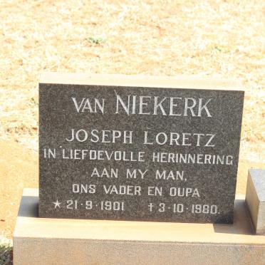 NIEKERK Joseph Loretz, van 1901-1980
