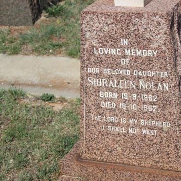 NOLAN Shiraleen 1962-1962