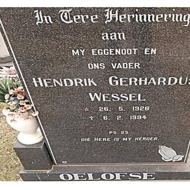 OELOFSE Hendrik Gerhardus Wessel 1926-1994