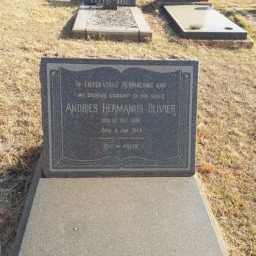 OLIVIER Andries Hermanus 1886-1949