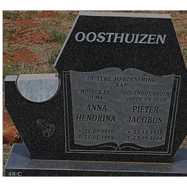 OOSTHUIZEN Anna Hendrina 1910-1988 :: OOSTHUIZEN Pieter Jacobus 1950-2004
