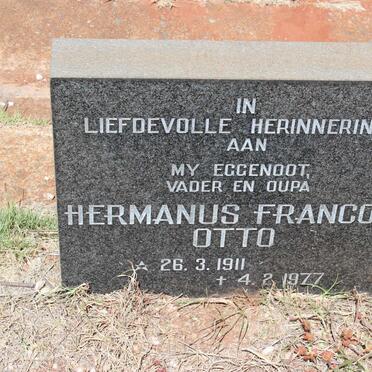 OTTO Hermanus Francois 1911-1977