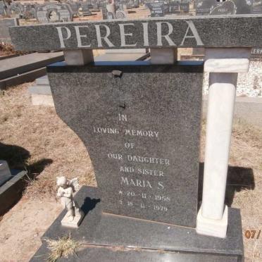 PEREIRA Maria S. 1958-1979