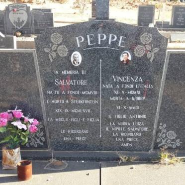 PEPPE Salvatore 1908-1967 &amp; Vincenza 1911-2003