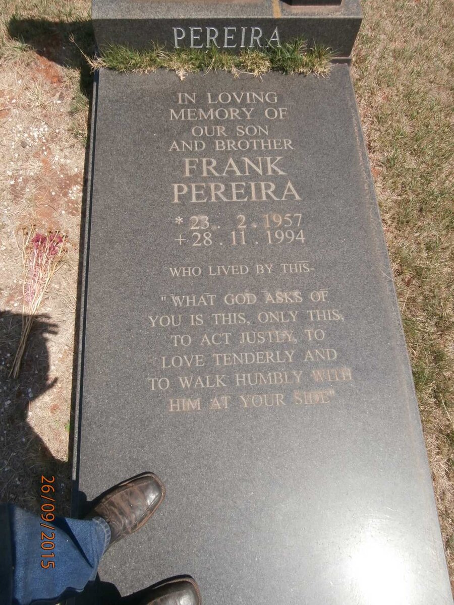 PEREIRA Frank 1957-1994