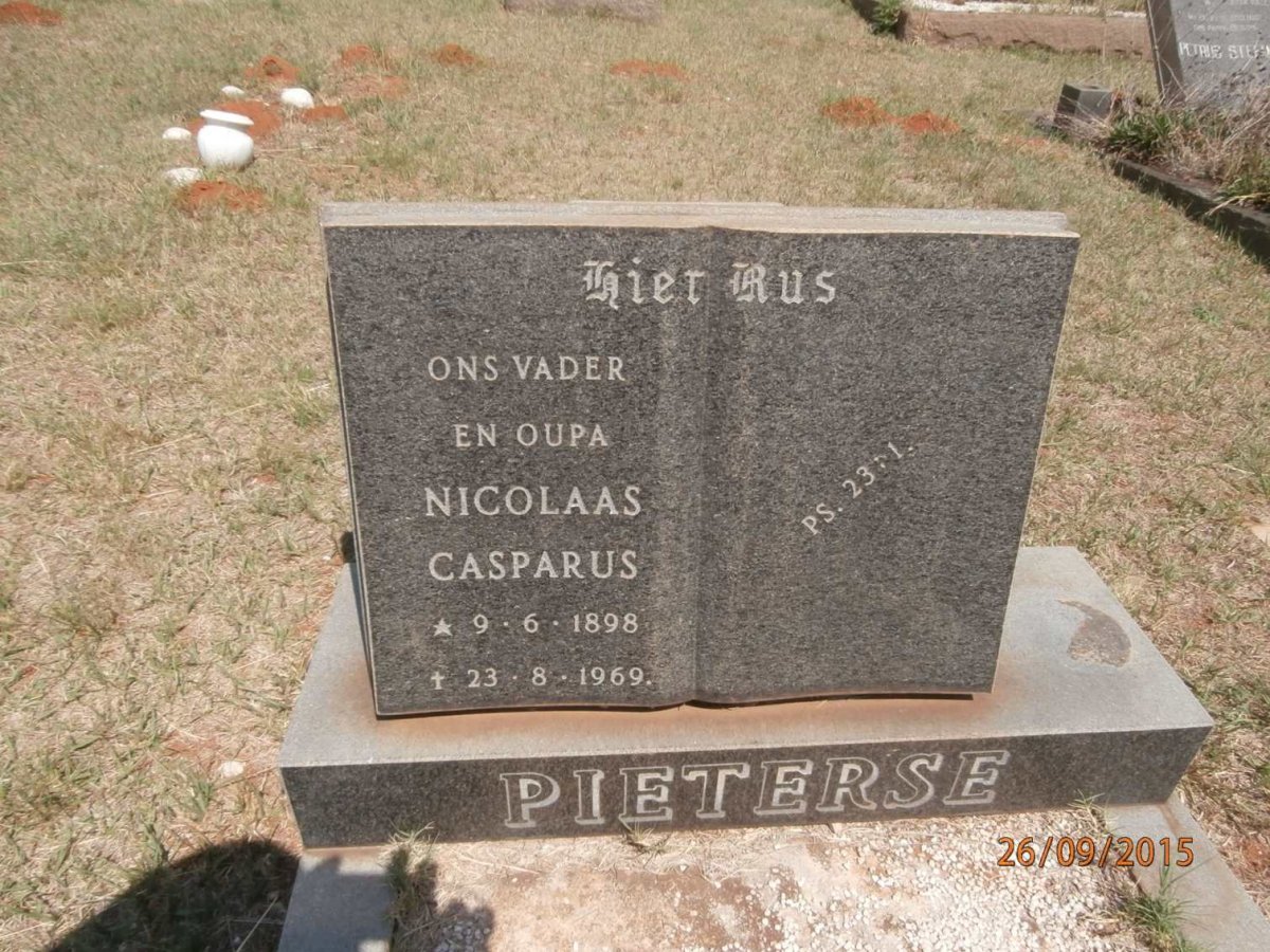 PIETERSE Nicolaas Casparus 1898-1969