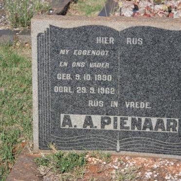 PIENAAR A.A. 1890-1962