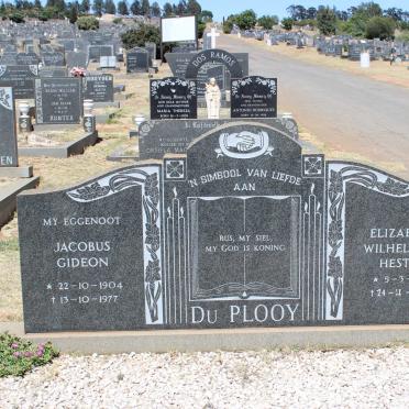 PLOOY Jacobus Gideon, du 1904-1977 &amp; Elizabeth Wilhelmina Hester 1897-1980