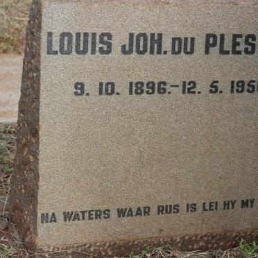 PLESSIS Louis Joh., du 1896-1956