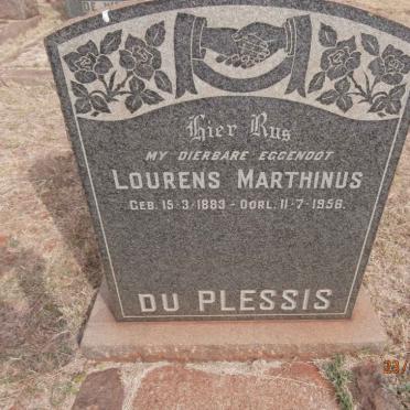 PLESSIS Lourens Marthinus, du 1883-1956