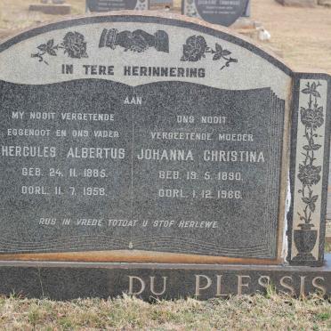 PLESSIS Hercules Albertus, du 1885-1958 &amp; Johanna Christina 1890-1966 :: DU PLESSIS Johannes Hendrik 1911-1963