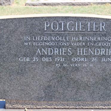 POTGIETER Andries Hendrik 1921-1972