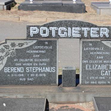 POTGIETER Berend Stephanus 1918-1979 &amp; Elizabetha Cathrina 1918-2006