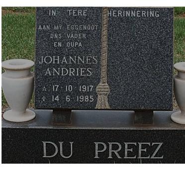PREEZ Johannes Andries, du 1917-1985