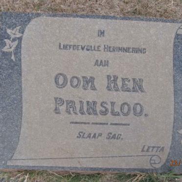 PRINSLOO Hen