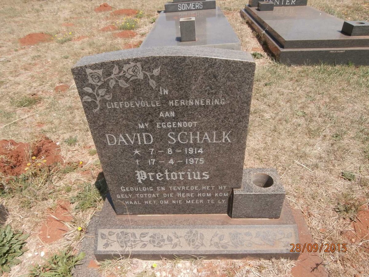 PRETORIUS David Schalk 1914-1975