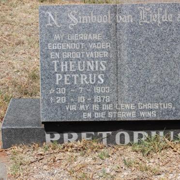 PRETORIUS Theunis Petrus 1903-1978