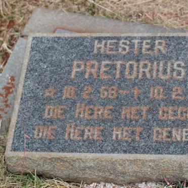 PRETORIUS Hester 1959-1959