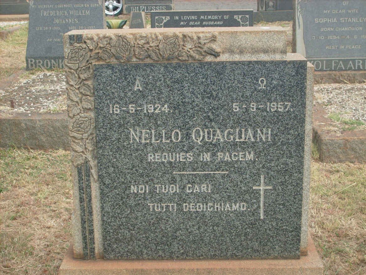 QUAGLIANI Nello 1924-1957