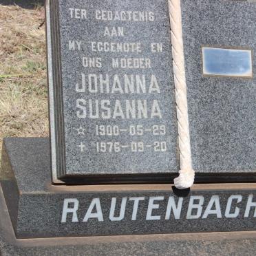 RAUTENBACH Johanna Susanna 1900-1976