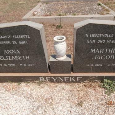 REYNEKE Marthinus Jacobus 1923-1992 &amp; Anna Elizabeth 1930-1978