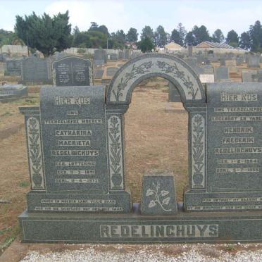 REDELINGHUYS Hendrik Frederik 1884-1955 &amp; Catharina Magrieta LOTTERING 1891-1973