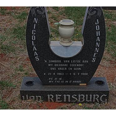 RENSBURG Nicolaas Johannes, van 1963-1988