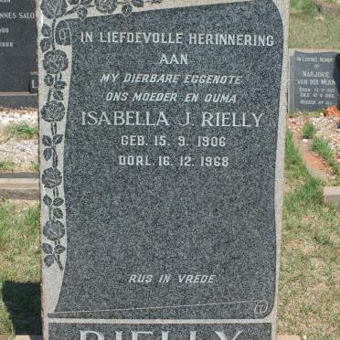 RIELLY Isabella J. 1906-1968