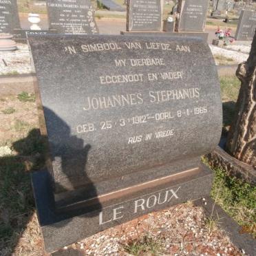 ROUX Johannes Stephanus, le 1912-1965