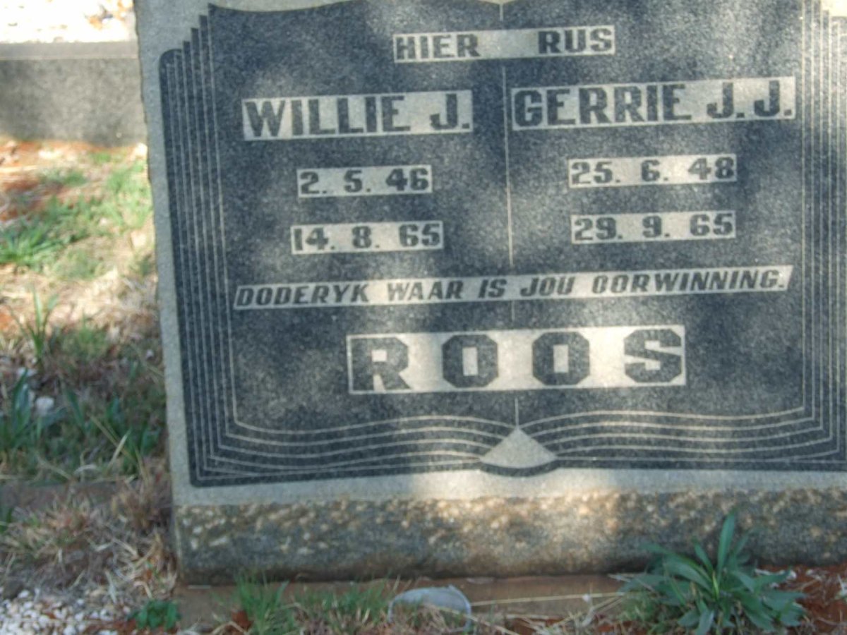 ROOS Willie J. 1946-1965 :: ROOS Gerrie J.J. 1948-1965