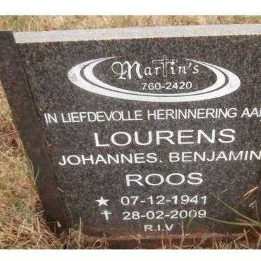 ROOS Lourens Johannes Benjamin 1941-2009