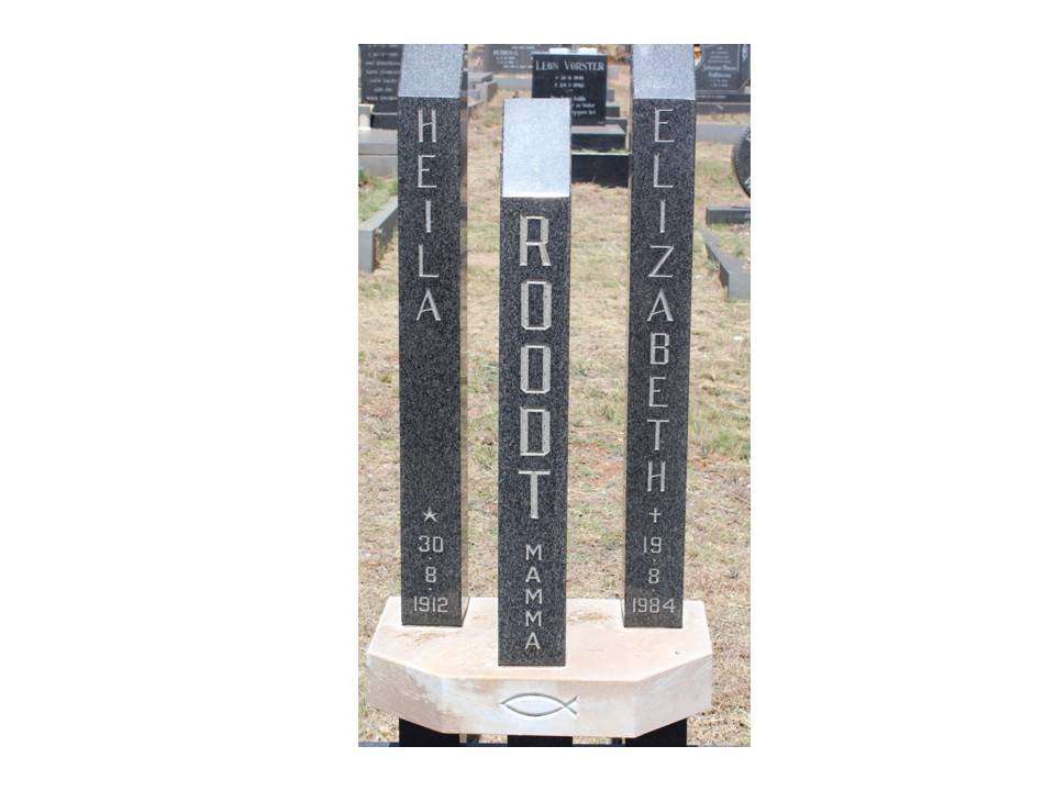 ROODT Heila Elizabeth 1912-1984